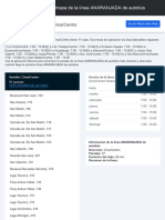 Anaranjada: Horario y Mapa de La Línea ANARANJADA de Autobús