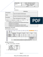 Devoir de Synthèse N°3 - Informatique - Bac Eco Gest (2008-2009) 2