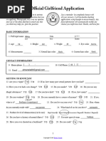 The Official Girlfriend Application: Basic Information