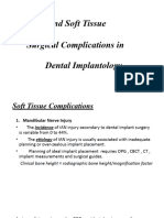 Hard and Soft Tissue Complications in Dental Implantology