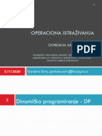 Dinamicko Programiranje I I II Deo