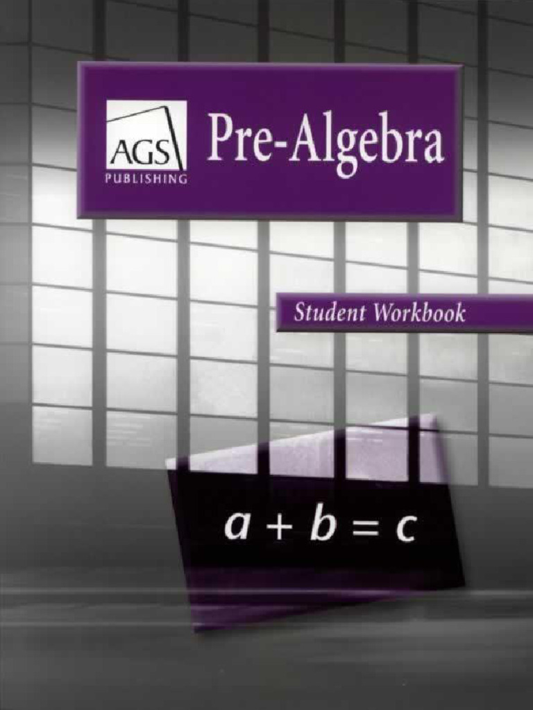 Pre-Algebra Workbook Activities | PDF | Elementary Mathematics | Arithmetic