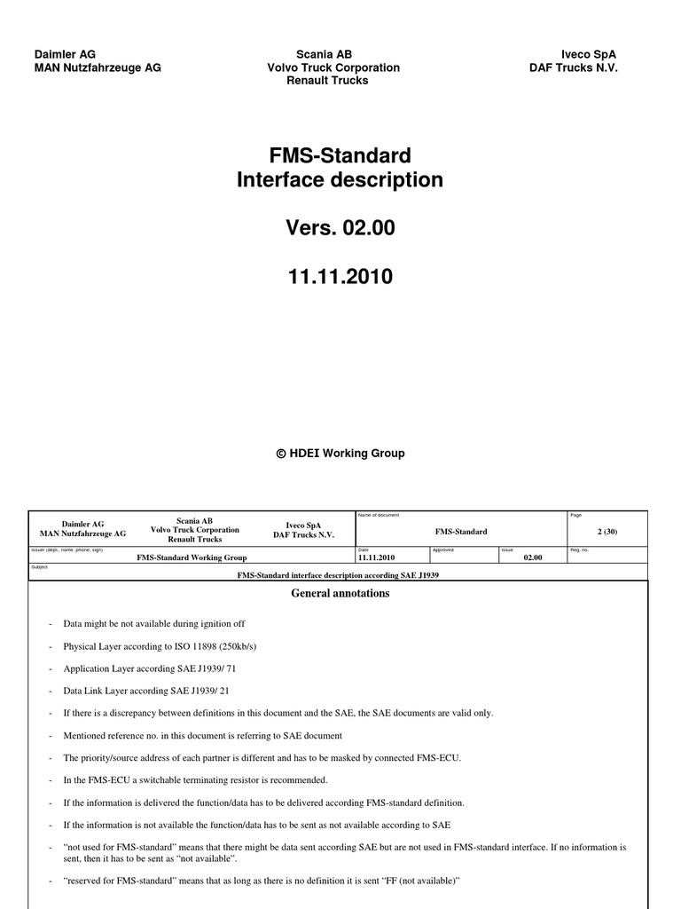 Fms Document Ver02.00vers 11 11 2010 | PDF | Throttle | Clutch
