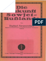 Abramowitsch, Raphael - Die Zukunft Sowjetrußlands 