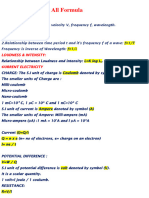 ALL CHAPTERS FORMULA (Physics)