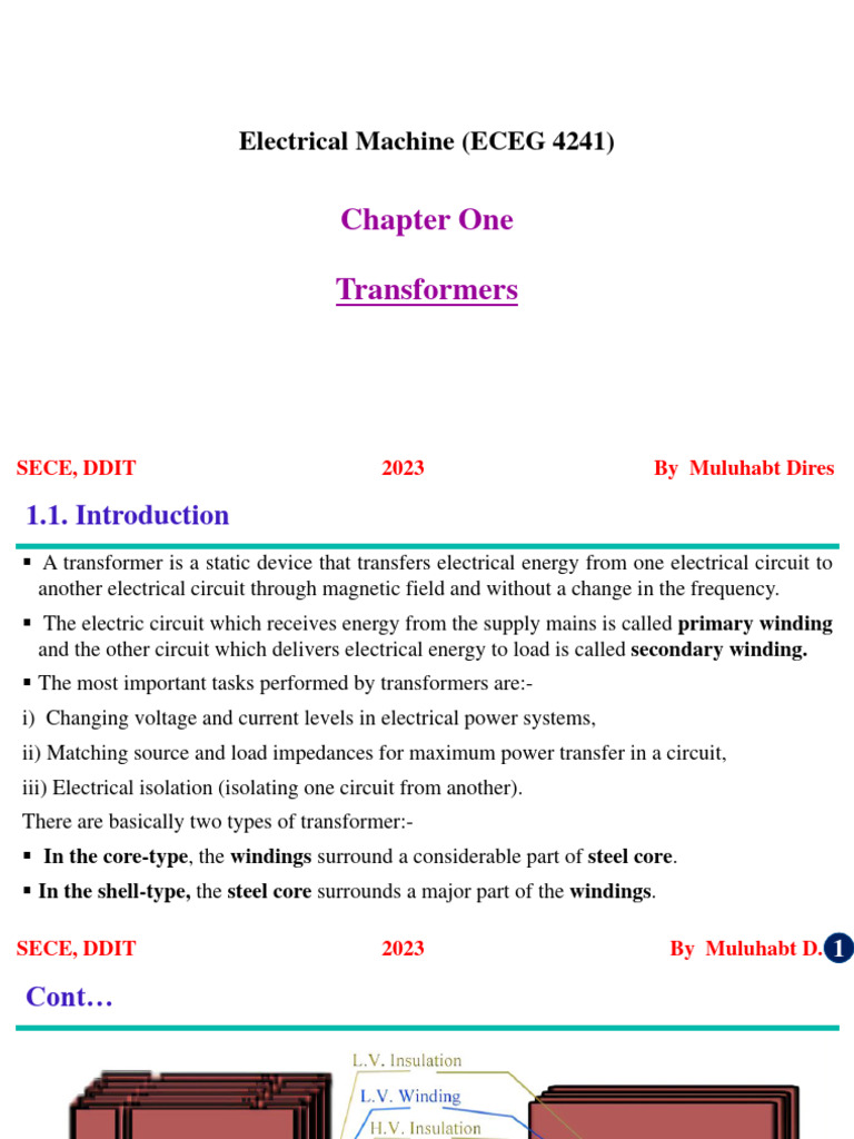Transformers PDF Transformer Electric Power System