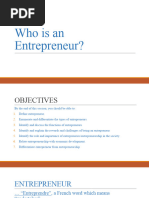 Who Is An Entrepreneur