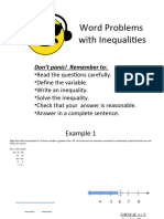 Day 4 - Word Problems With Inequalities