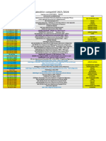 Calendrier Saison 2023 2024 Version Du 21 Juillet