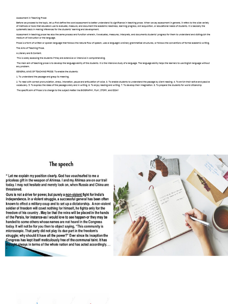 Assessment In Teaching Prose Pdf