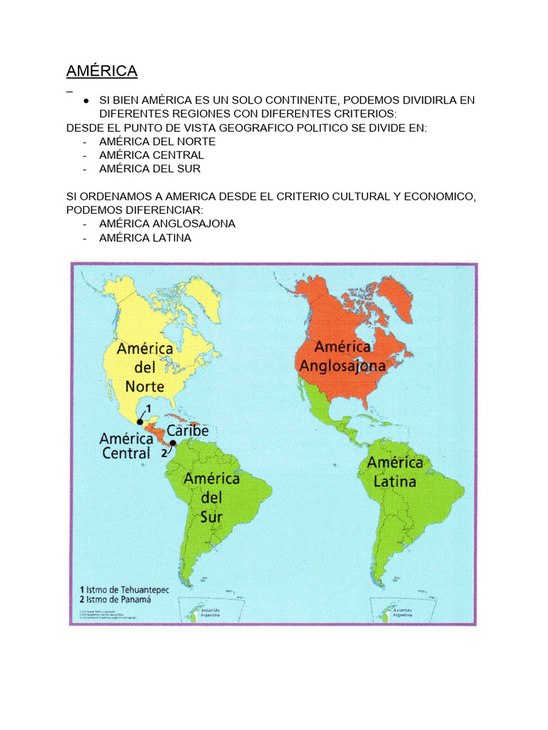 Divisiones Geográficas de América | PDF, image size:768x1024