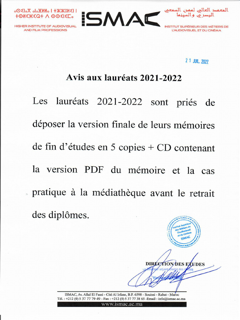 Avis Mémoire | PDF