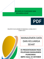 Manajemen Data Puskesmas Dan Pis-Pk