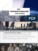 Suprantaionalism and Power