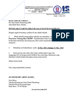 Surat Pelantikan JK Tabung Khas