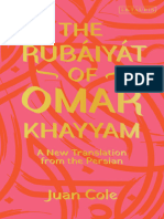 Omar Khayyam - The Rubáiyát of Omar Khayyam - A New Translation From The Persian-I.B. Tauris (2020)