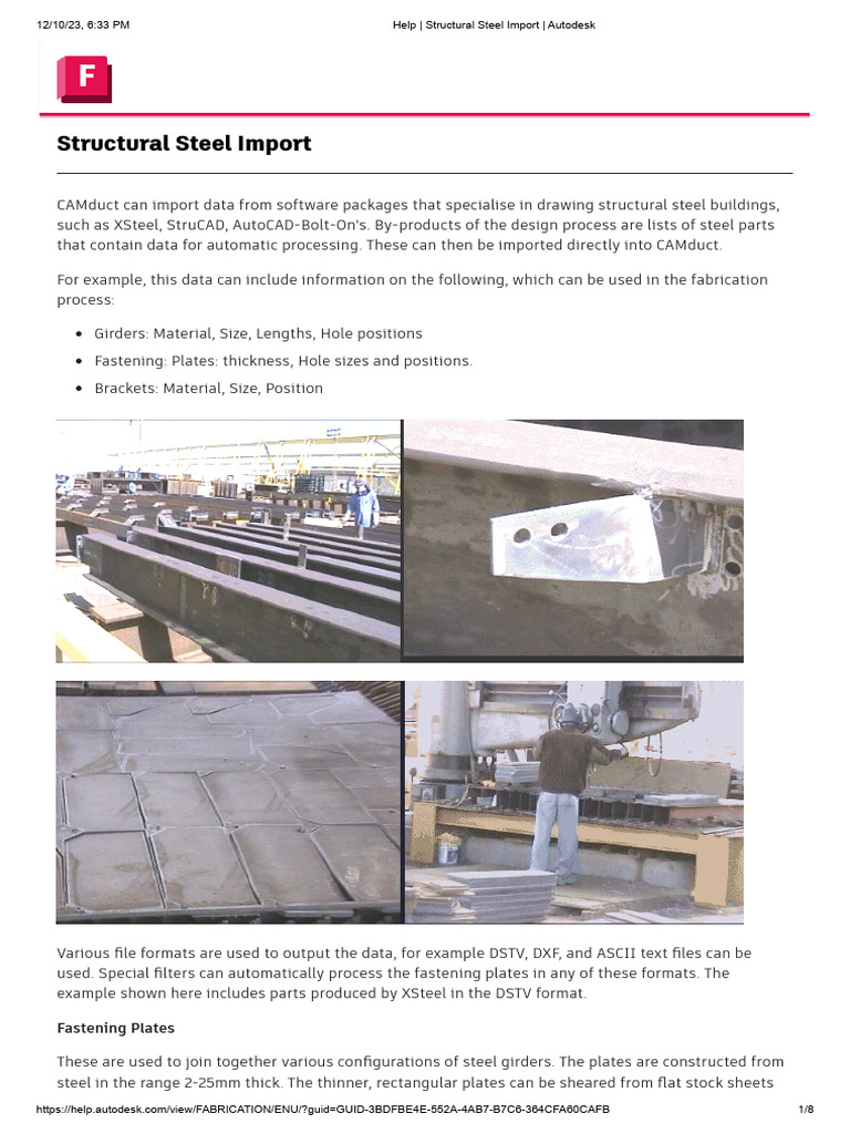 Structural Steel Import for CAMduct | PDF | Structural Steel | Computer ...