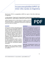 PGT No Invasivo para Aneuploidías (Nipgt-A) : Reporte Del Primer Niño Nacido en Argentina