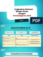 (15 Nov) Materi Hari 1 - Meningkatkan Motivasi Belajar Siswa Dengan Pembelajaran Aktif