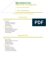 Plan Estudio Direccion Negocios