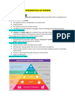 FUNDAMENTALS OF NURSING Reviewer