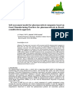Self-Assessment Model For Pharmaceutical Companies Based On Good Manufacturing Practices For Pharmaceuticals in Brazil: A Multicriteria Approach