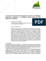 Assessment of Innovation Management Systems in Established Innovative Companies: A Conceptual Model Based On ISO 56002:2019 Standard