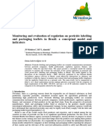 Monitoring and Evaluation of Regulation On Pesticide Labelling and Packaging Leaflets in Brazil: A Conceptual Model and Indicators
