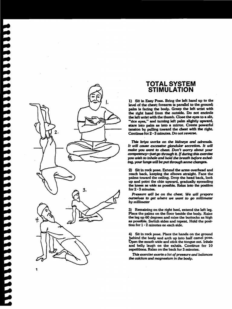 Kundalini Yoga Total System Kriya | PDF | Hand | Anatomical Terms Of Motion