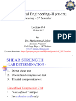 Lec #4 (Unconfined Compression Test)