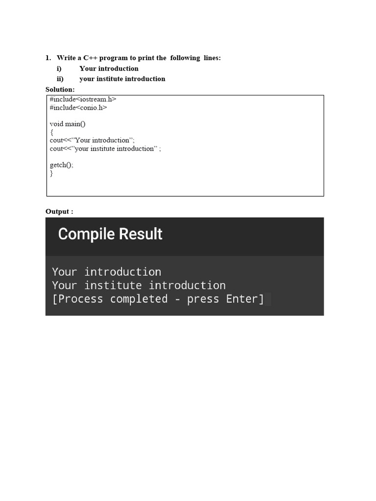 Complete C++ Practical File | PDF | Computer Programming | Software ...