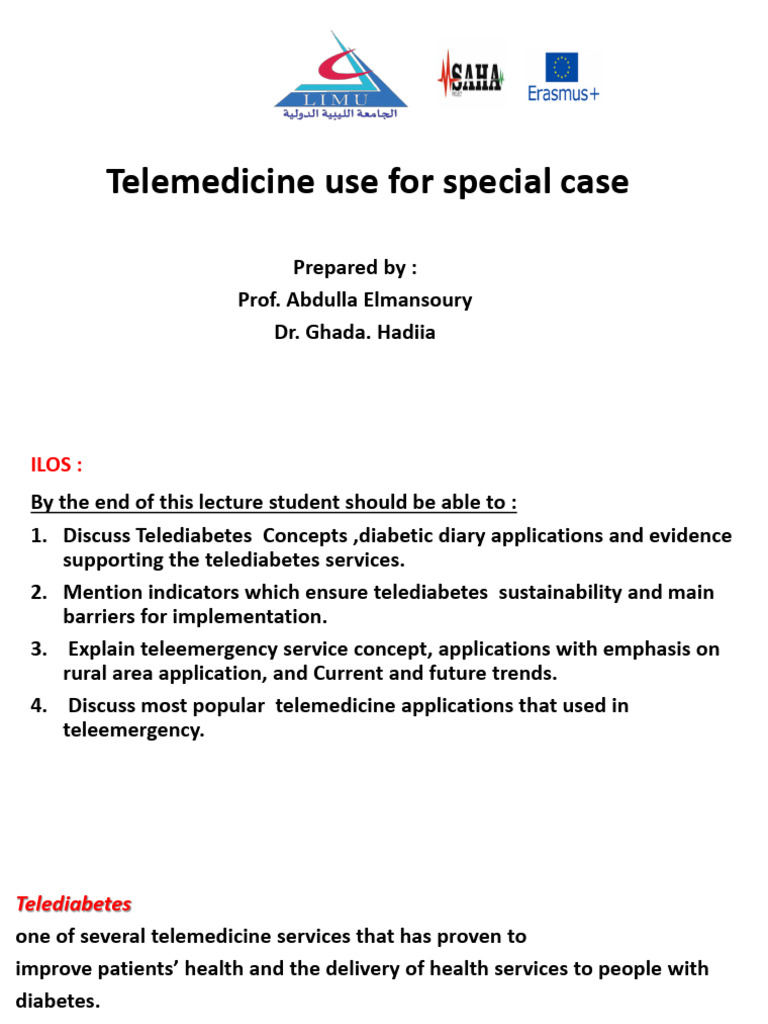 Telemedicine Use For Special Case | PDF | Diabetes Management | Diabetes