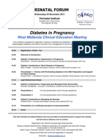 Diabetes in Pregnancy WM Clinical Education Meeting - 23.11