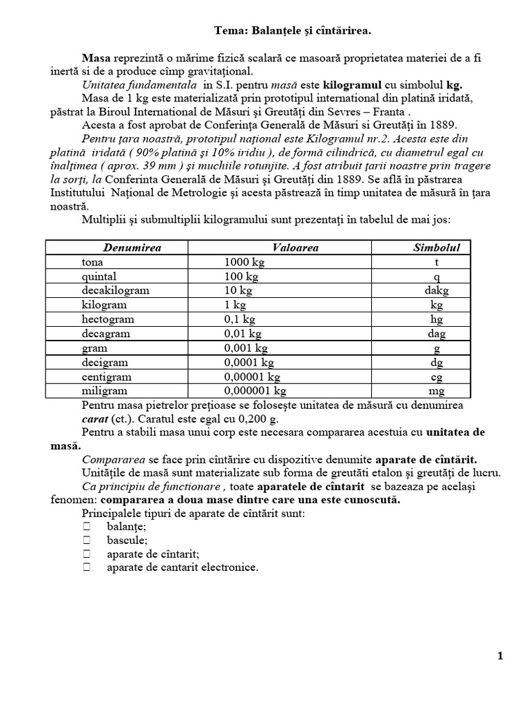 Balanţele | PDF