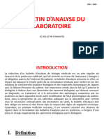 Bulletin D'analyse Du Laboratoire