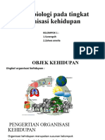 Objek Biologi Pada Tingkat Organisasi Kehidupan