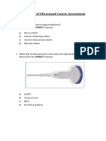 Essentials of Ultrasound Course Assessment