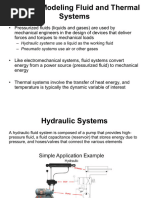 Hydraulic Systems Use A Liquid As The Working Fluid - Pneumatic Systems Use Air or Other Gases