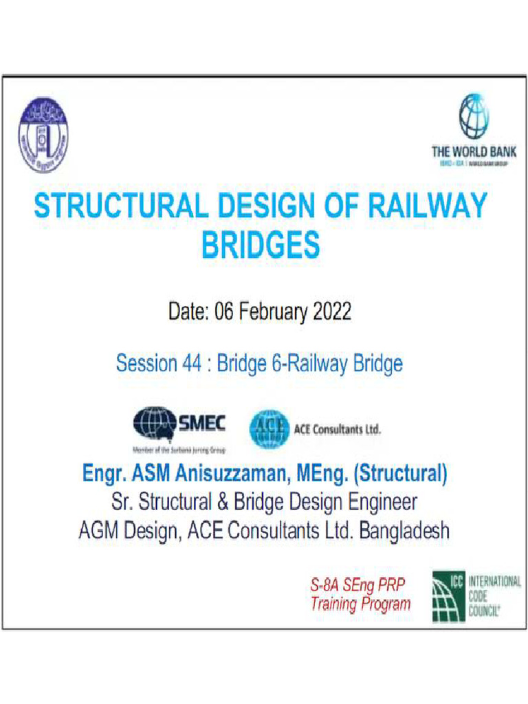 Structural Design of Railway Bridges | PDF