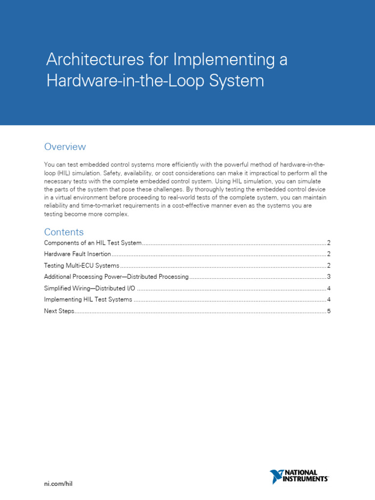 Implementing NI HIL Test Systems | PDF | Simulation | Computing