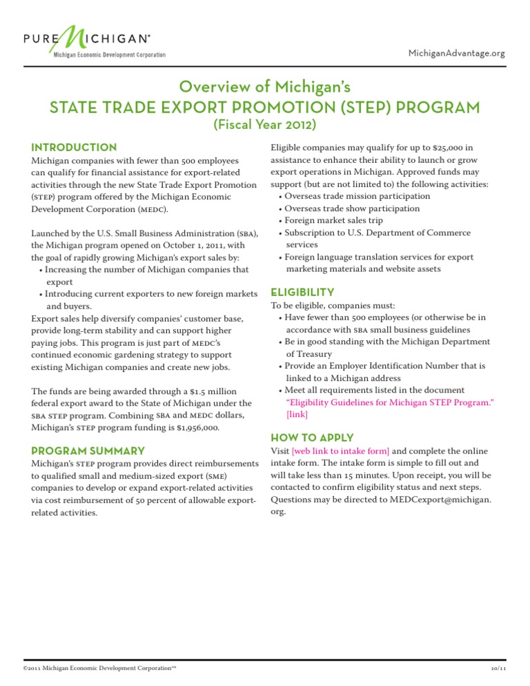 Step Program 10-13-11 | PDF | Small Business | Small Business ...