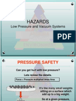 Hazards: Low Pressure and Vacuum Systems