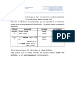 Fecha Horario Lugar Actividad: Organización y Armado de Stand para La Exposición