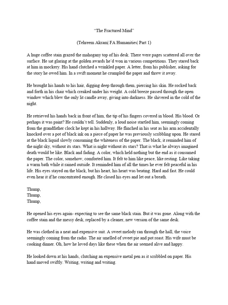 The Fractured Mind Pdf