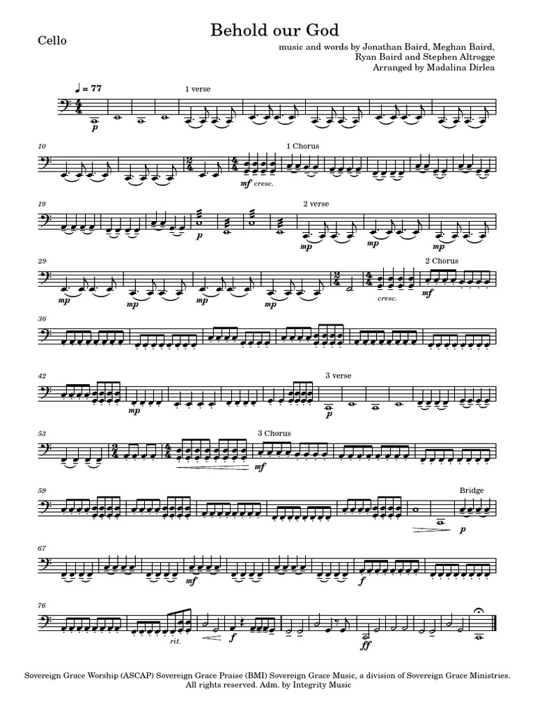 Behold_our_God_violoncelo | PDF