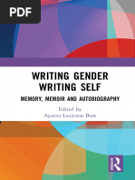Writing Gender Writing Self Memory, Memoir and Autobiography ...