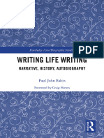 Writing Life Writing Narrative, History, Autobiography (Paul John Eakin Craig Howes)