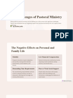 The Challenges of Pastoral Ministry