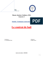 Contrat de Bail F