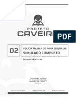 2º Simulado Soldado PMPA - Projeto Caveira